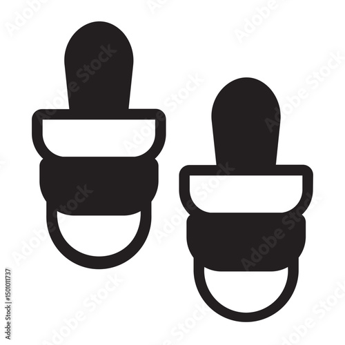 ear plug glyph icon