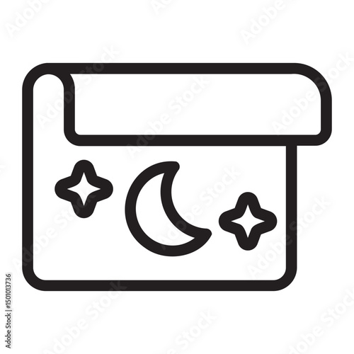 blanket line icon