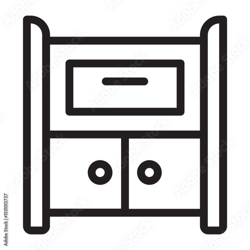Bedside  line icon