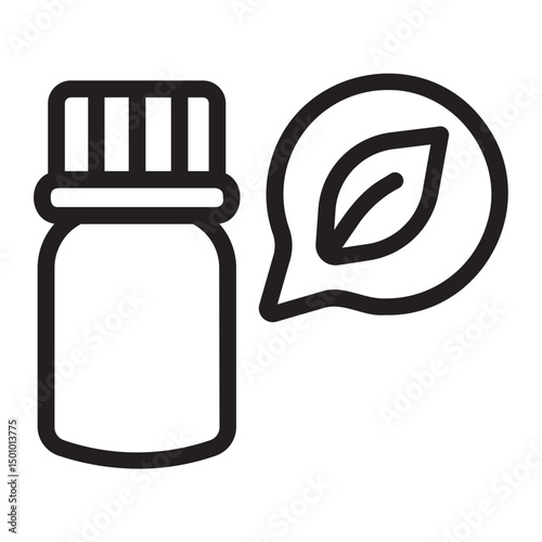 essential oil line icon