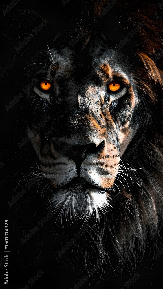 Naklejka premium portrait of a black panther