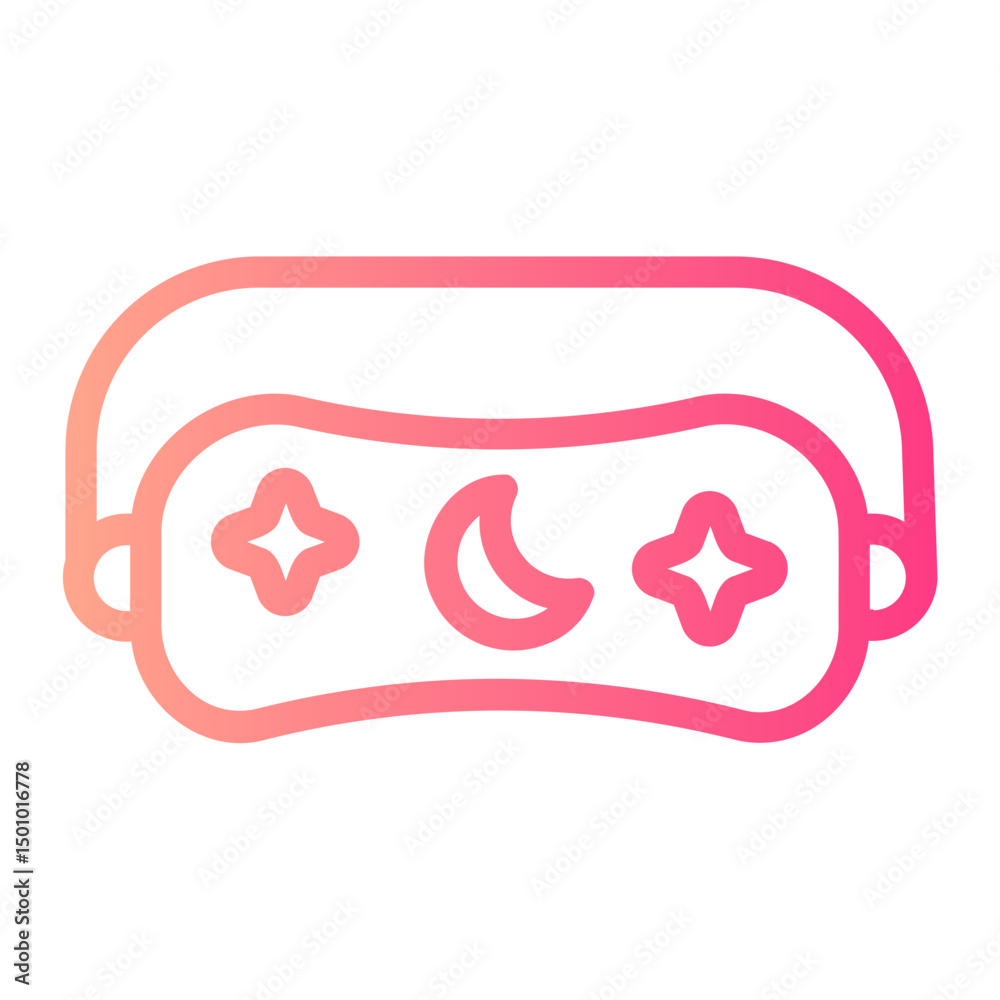 Fototapeta premium sleep mask gradient icon