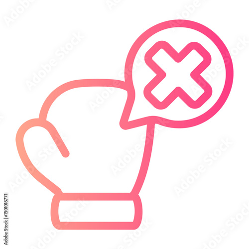 no sport gradient icon