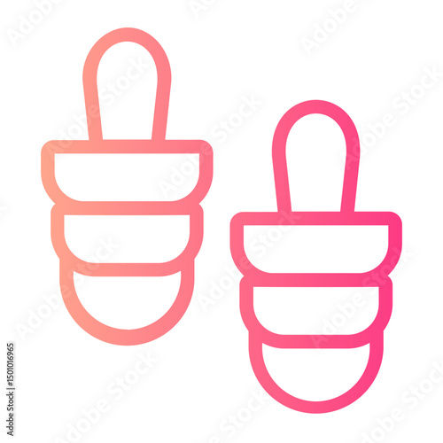 ear plug gradient icon