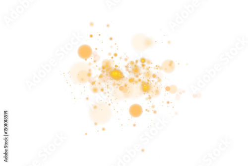 Warm Glow Dust PNG Shimmering Light Particles Overlay for Fantasy or Holiday Backgrounds