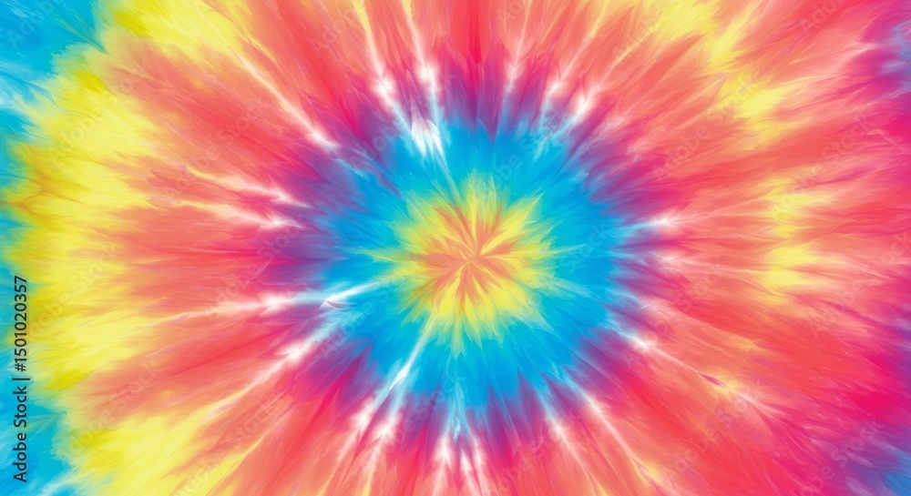 Obraz premium Abstract Colorful Tie Dye Background Pattern Illustration