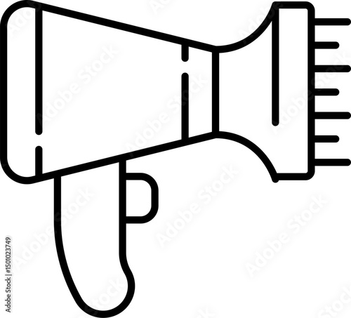 Simple Icon of Hair Dryer for Graphics, Concept, Apps