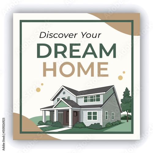 Engage your audience with our stunning real estate house social media post or square template, designed to captivate and attract potential buyers with its eye catching visuals and compelling content
