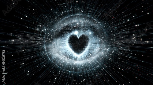 Digital Eye Futuristic Technology Abstract Concept