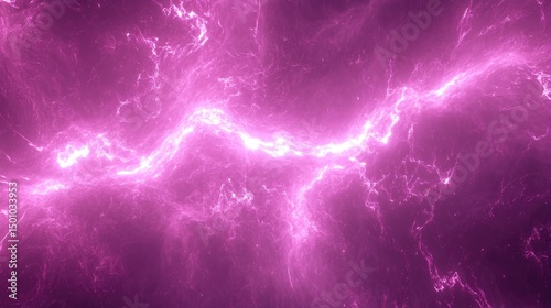 Abstract pink lightning fractal art