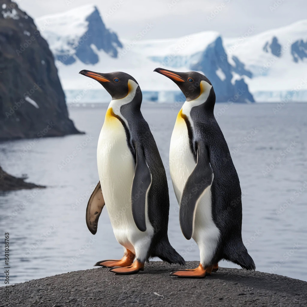 Fototapeta premium king penguin in antarctica