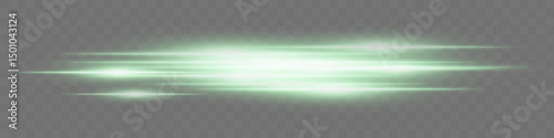 Soft teal light streaks. Semi-transparent horizontal neon glow lines with wide radiant gradient. Perfect for futuristic, tech, speed, glow, energy visuals.