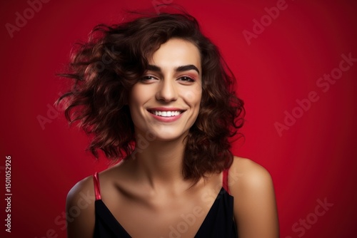 Transgender woman portrait photography laughing.