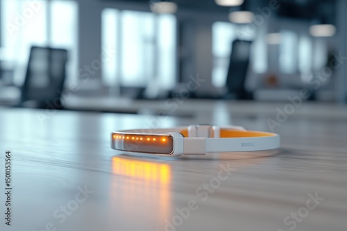 Wearable tech device for wellness and connectivity in a modern workplace