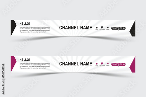 Social media post square banner template for product promotion or channel cover design