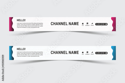 Social media post square banner template for product promotion or channel cover design