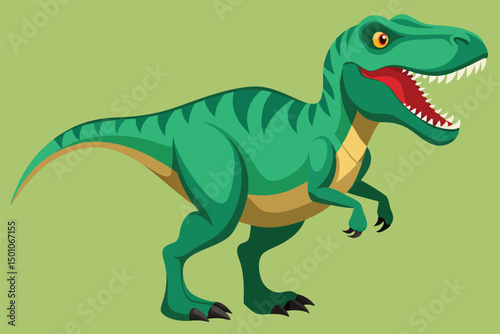 Cartoon Tyrannosaurus Rex Dinosaur Illustration
