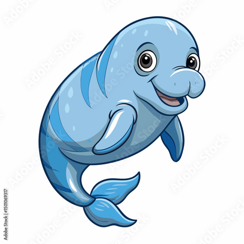 beluga whale perched on white