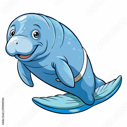 beluga whale perched on white