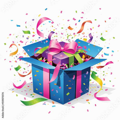 vector illustration of a gift box