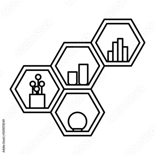 Design and Home Decoration. Simple flat vector icon.