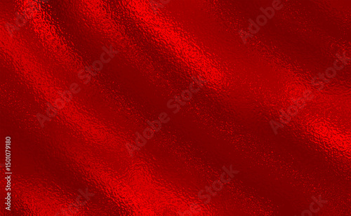 Vector red foil texture background. Abstract gradient bright and shiny light reflection rough texture surface. Vector illustration for background, backdrop, web, wallpaper, print and design artwork.