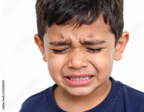 Crying Boy Holding Back Tears