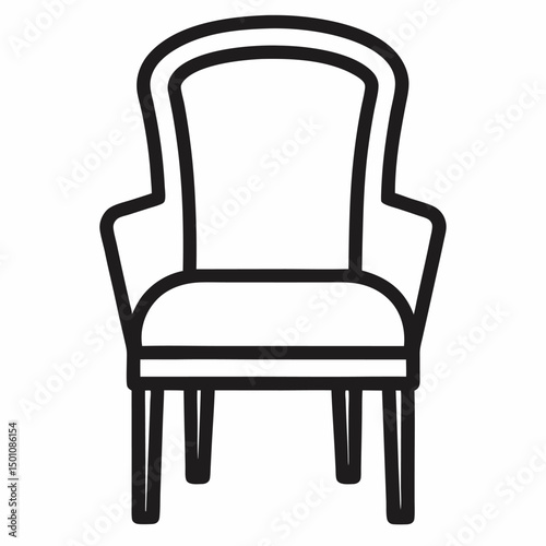 black leather armchair