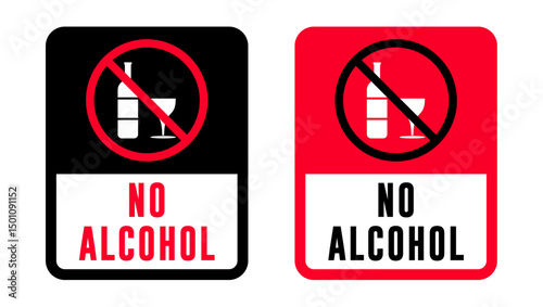 no alcohol area signs