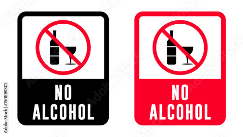 no alcohol area signs