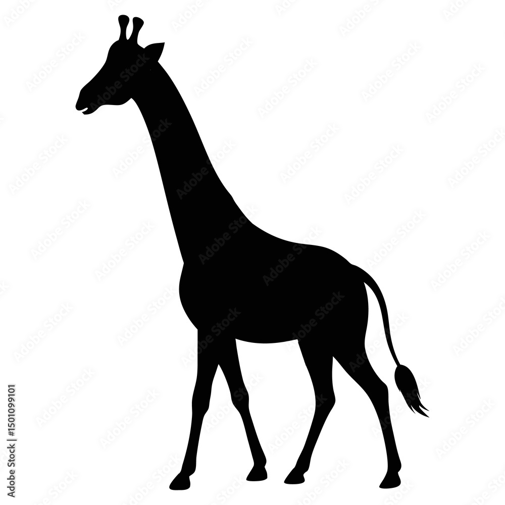 Fototapeta premium giraffe silhouette picture