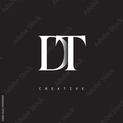 DT Monogram Logo – Minimal Elegant Letter mark for Luxury, Fashion & Creative Brands