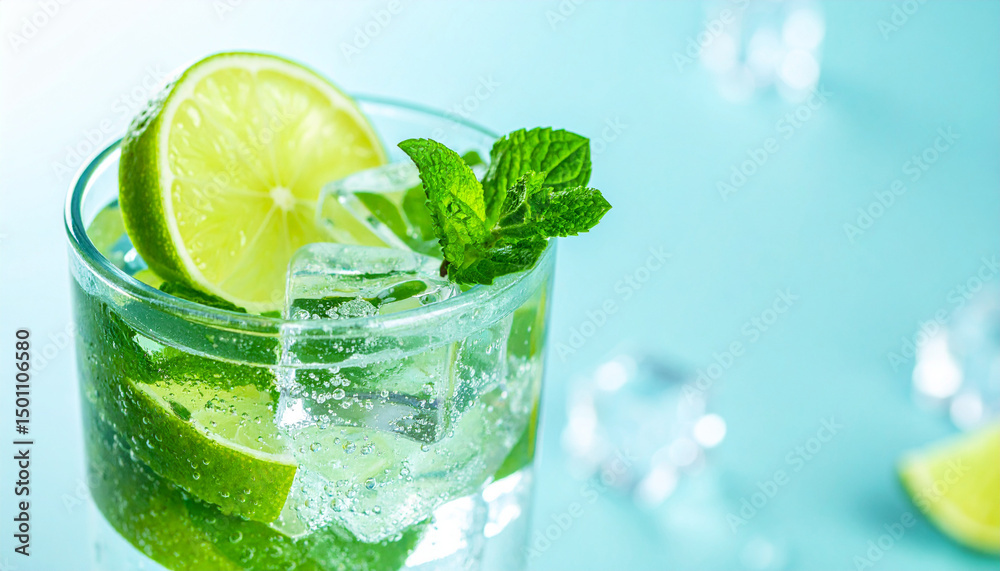 Mojito cocktail with mint Mojito cocktail with mint