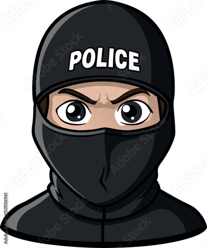 Black Balaclava Tactical Face Mask for Security, Military, Outdoor Sports, Skiing, Snowboarding, Hunting, and Cold Weather Protection