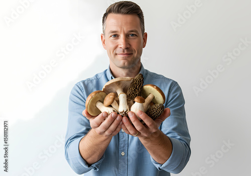 Mushroom Expert Guide to Foraging  Cooking isolated on transparent background