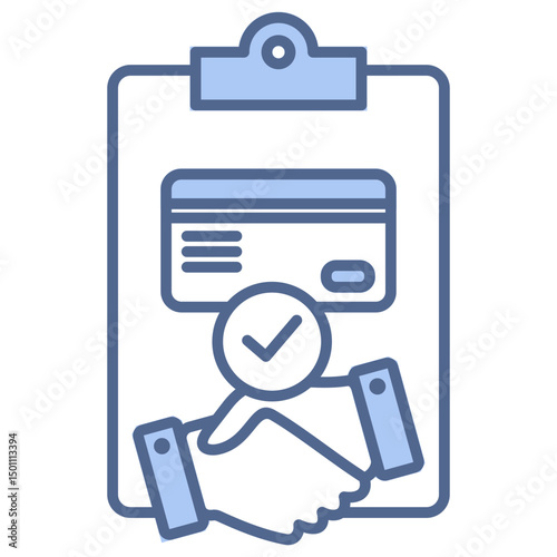 Settlement Blue Icon