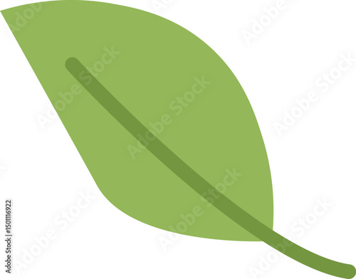 Minimalist Leaf with Stem