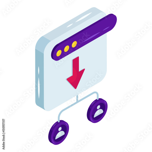 An icon design of web installation 