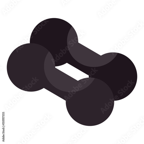 A trendy vector design of dumbbells