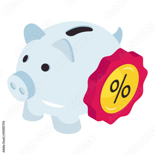 Modern design icon of savings discount 