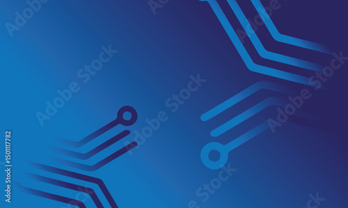 Blue abstract background with technology concept suitable for digital design, blue abstract art with abstract curves suitable for background, presentation, web banner and abstract video,footage