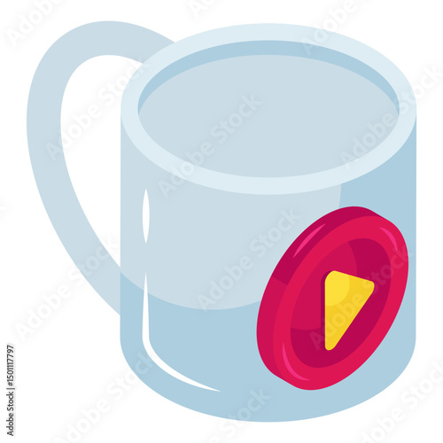 Modern design icon of tea mug 