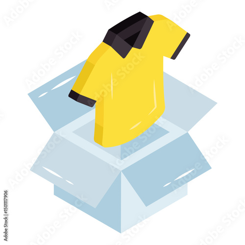 Trendy design icon of shirt parcel 