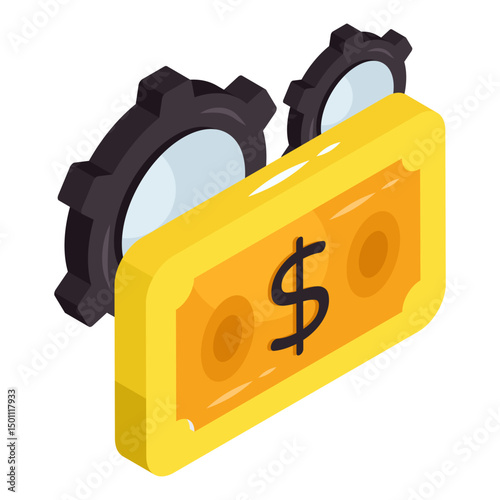 Trendy vector design of money management