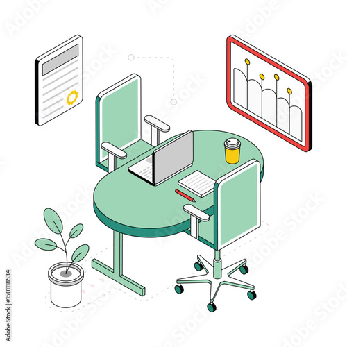 Ready To Deliver Isometric Style Illustration. EPS 10 File