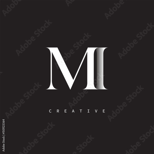 MI Monogram Logo – Minimal Elegant Letter mark for Luxury, Fashion & Creative Brands