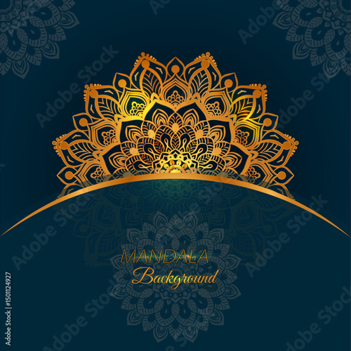 Modern luxury mandala background design