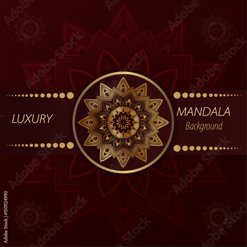Modern luxury mandala background design