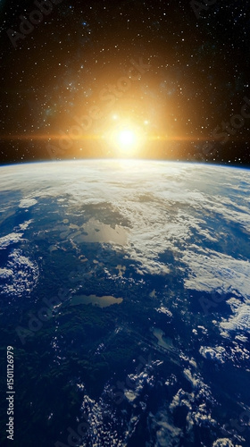 Cosmic Earth Background for Creative and Digital Projects