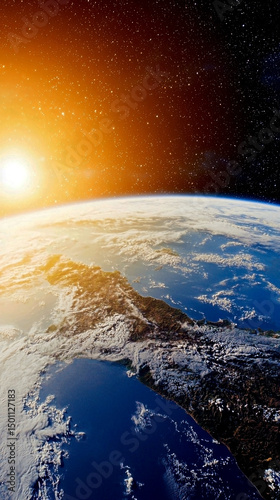Cosmic Earth Background for Creative and Digital Projects